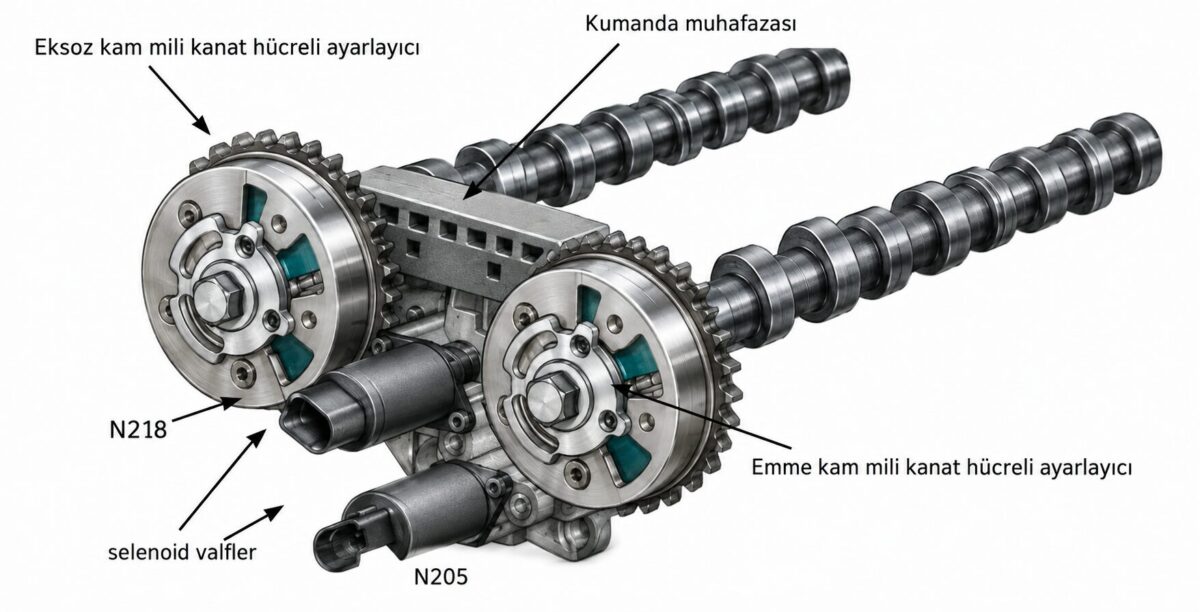 motor eksantrik mil ayarlayıcı selenoid valfleri