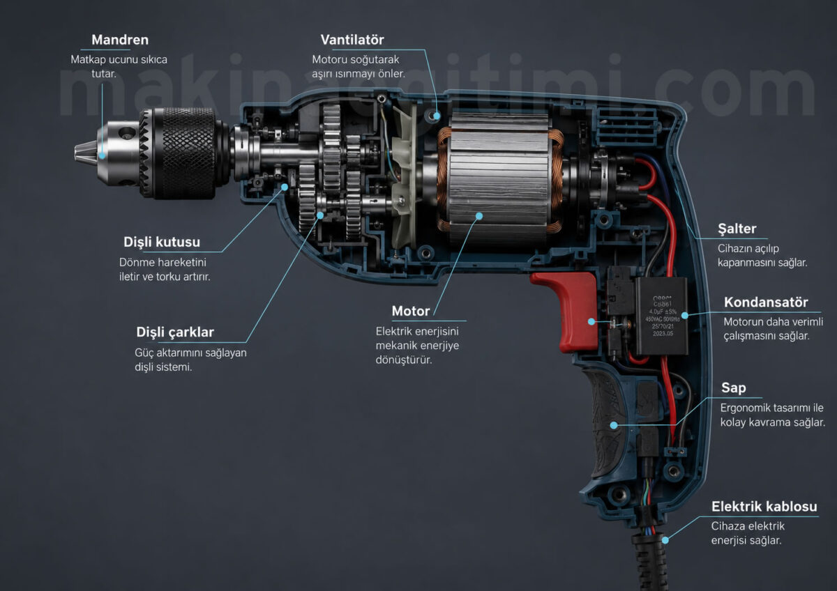 el matkabının içi el breyzi parçaları ve iç yapısı