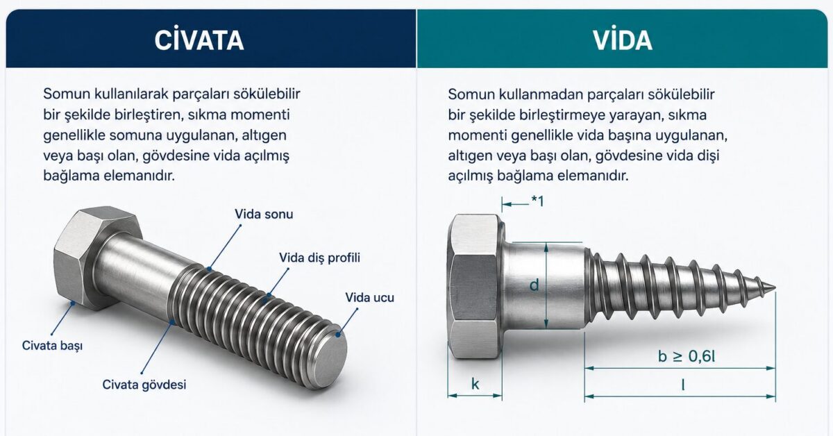 the difference between a bolt and a screw