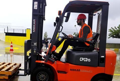 iş makinesi operatörlük eğitimi forklift
