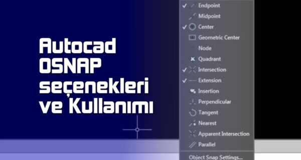 AutoCAD Object Snap (OSNAP) options header image