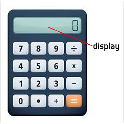 calculator display