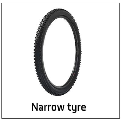 narrow tyre