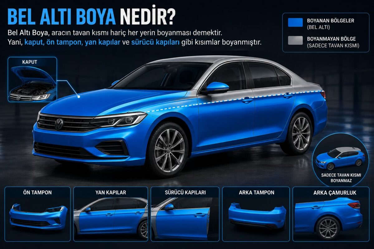 araçlarda bel altı boya ne demektir