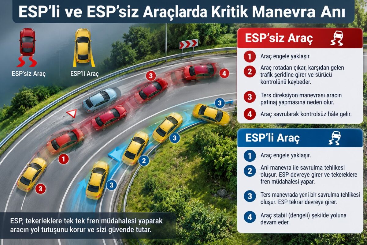 espli araç ve espsiz araç manevrası
