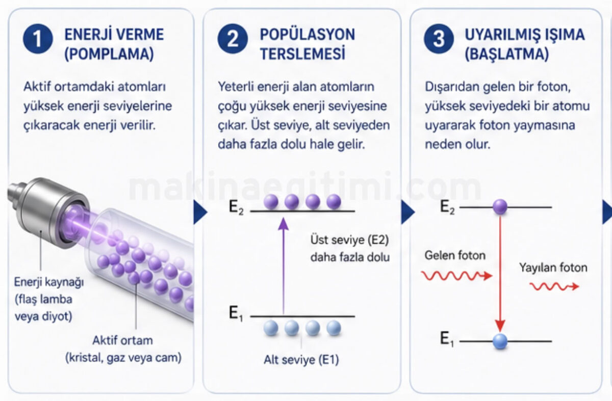 how a laser beam is made