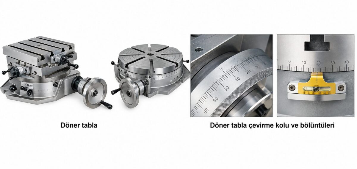 rotary table crank handle and index divisions