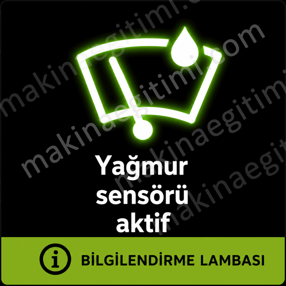 araçta yağmur sensörü aktif