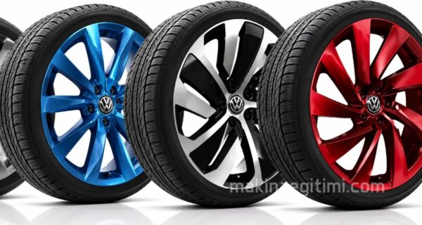 blue alloy wheel