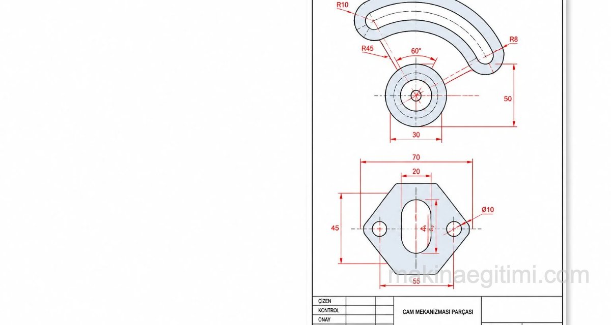 Cad-Cam Dersi Temrin Çalışmaları ve Sınav Örnekleri