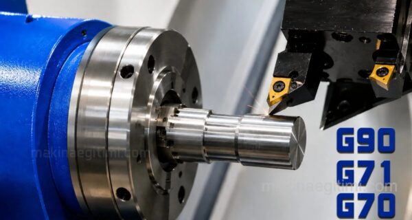 Cnc Boyuna tornalama çevrimi G90 -G71-G70