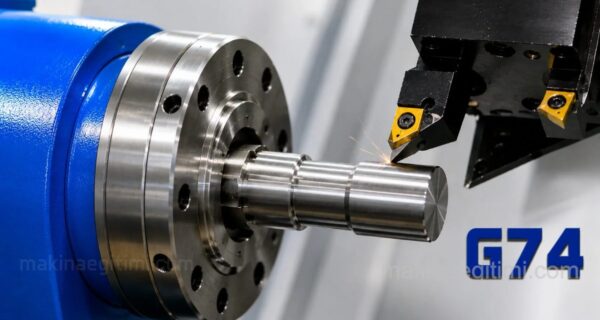 G74 CNC drilling code cycle diagram