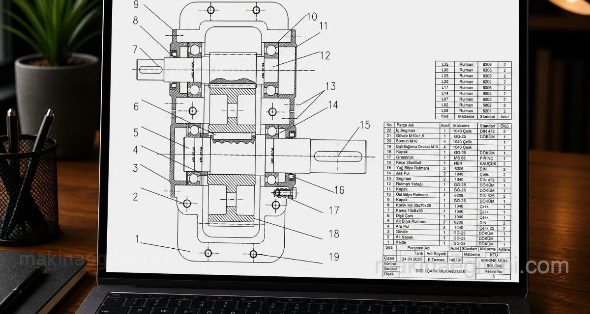 Gear Mechanism Assembly and Detail Drawing Gear Mechanism Assembly and Detail Drawing