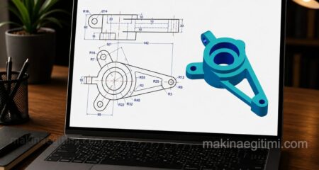 Teknik Resim Görünüş Çıkarma Örnekleri 2