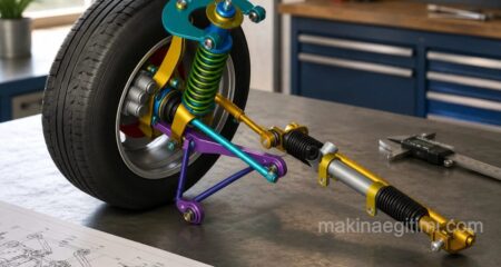 Solidworks montaj örnekleri – süspansiyon sistemi
