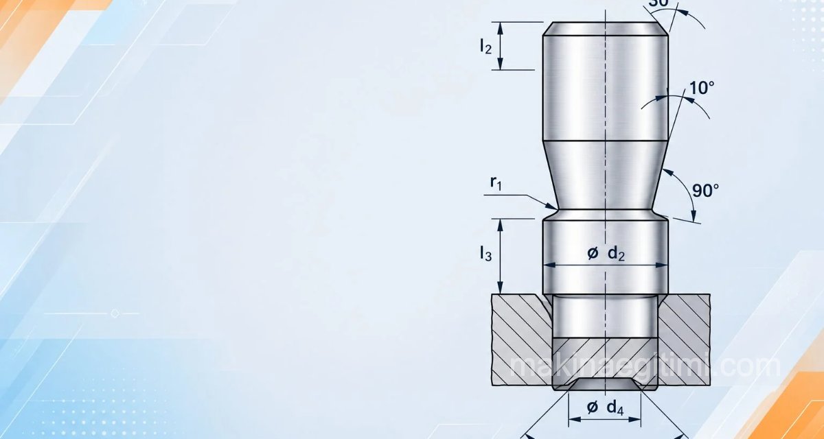 Standard Die Shanks and Their Dimensions A-form standard die shank