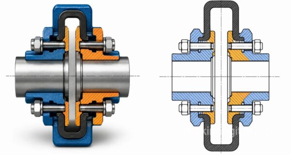 Coupling Drawings in Technical Drawing