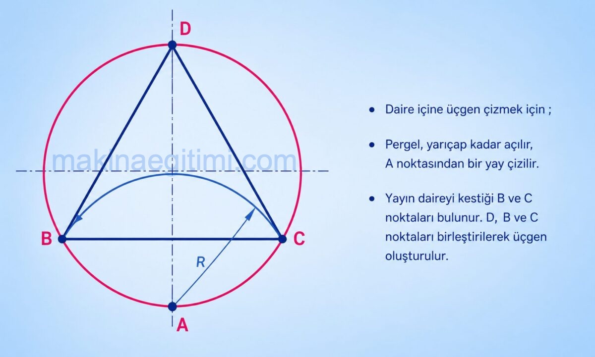 Drawing a Triangle Inscribed in a Circle