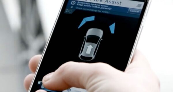 garage park assist mobile interface