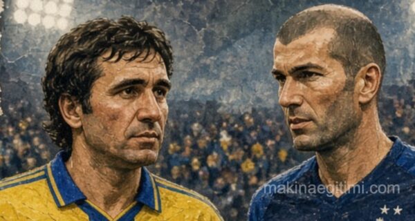 Gheorghe Hagi and Zinedine Zidane