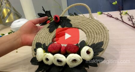 Halat İpten Dekoratif Kapı Süsü Yapımı