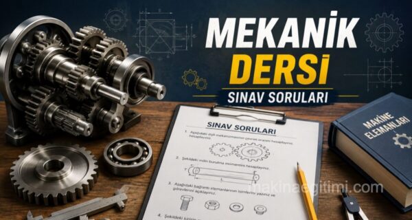 Mekanik dersi sınav soruları - lise düzeyi