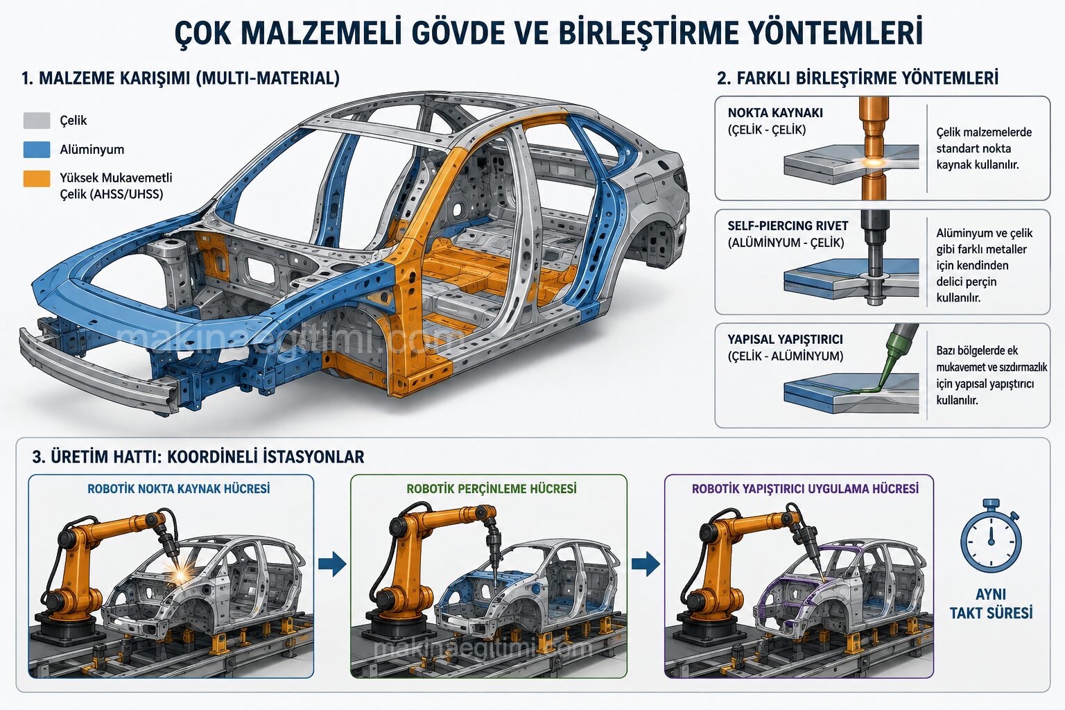 robotik kaynakta çoklu malzemenin getirdiği zorluklar