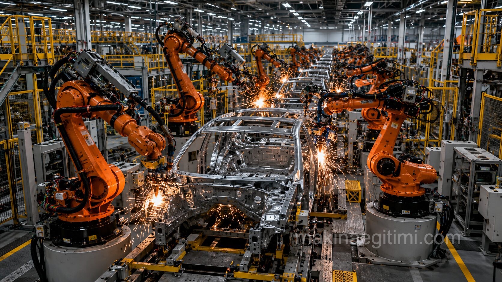 robotlar ve otomobil üretimi