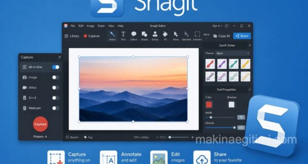 taking a screenshot with Snagit