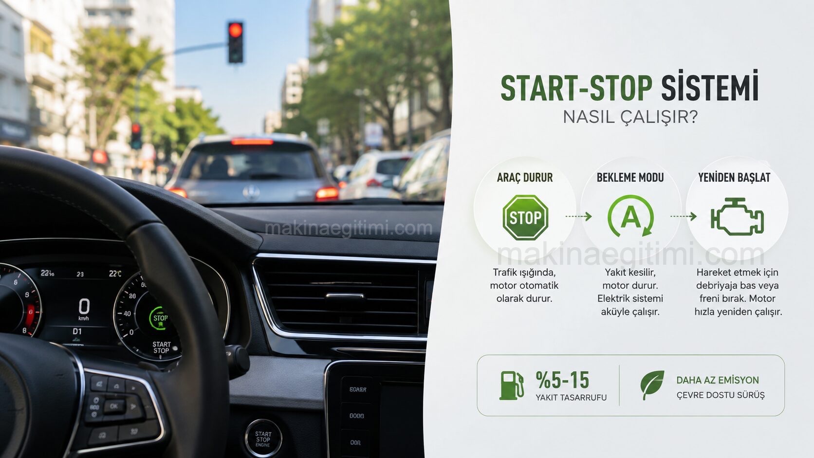 start stop sistemi nasıl çalışır