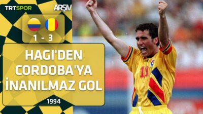 Kolombiya - Romanya: 1-3 (1994 Dünya Kupası) Hagi'den Cordoba'ya inanılmaz gol