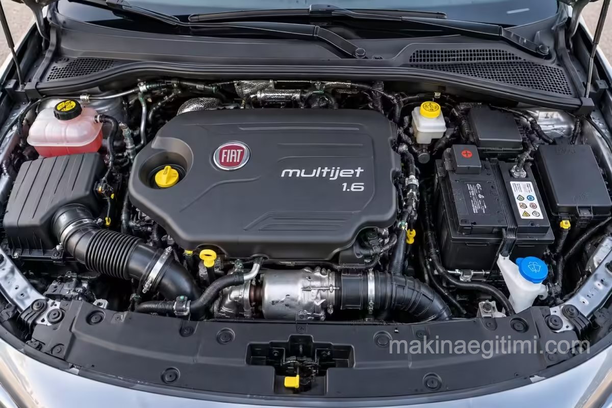 fiat egea 1.6 Multijet motor bölmesi fotoğrafı