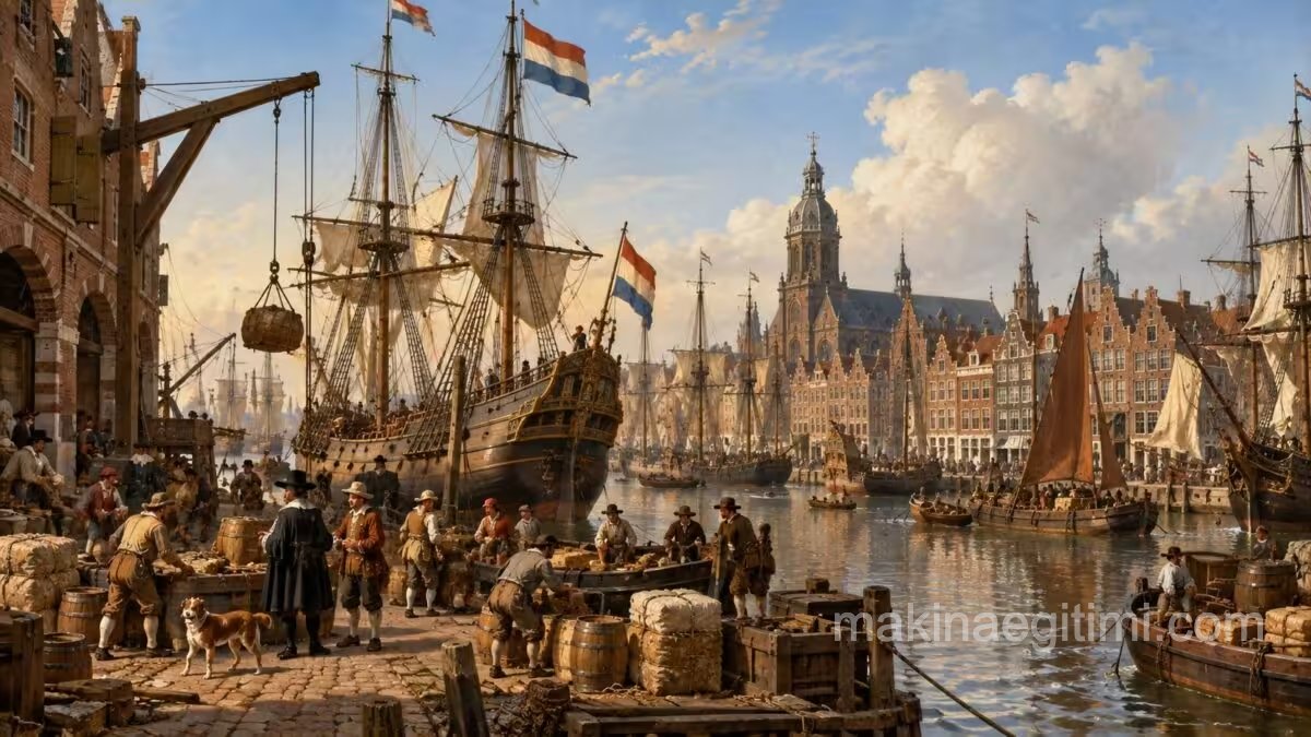 17.yy amsterdam limanı tasviri