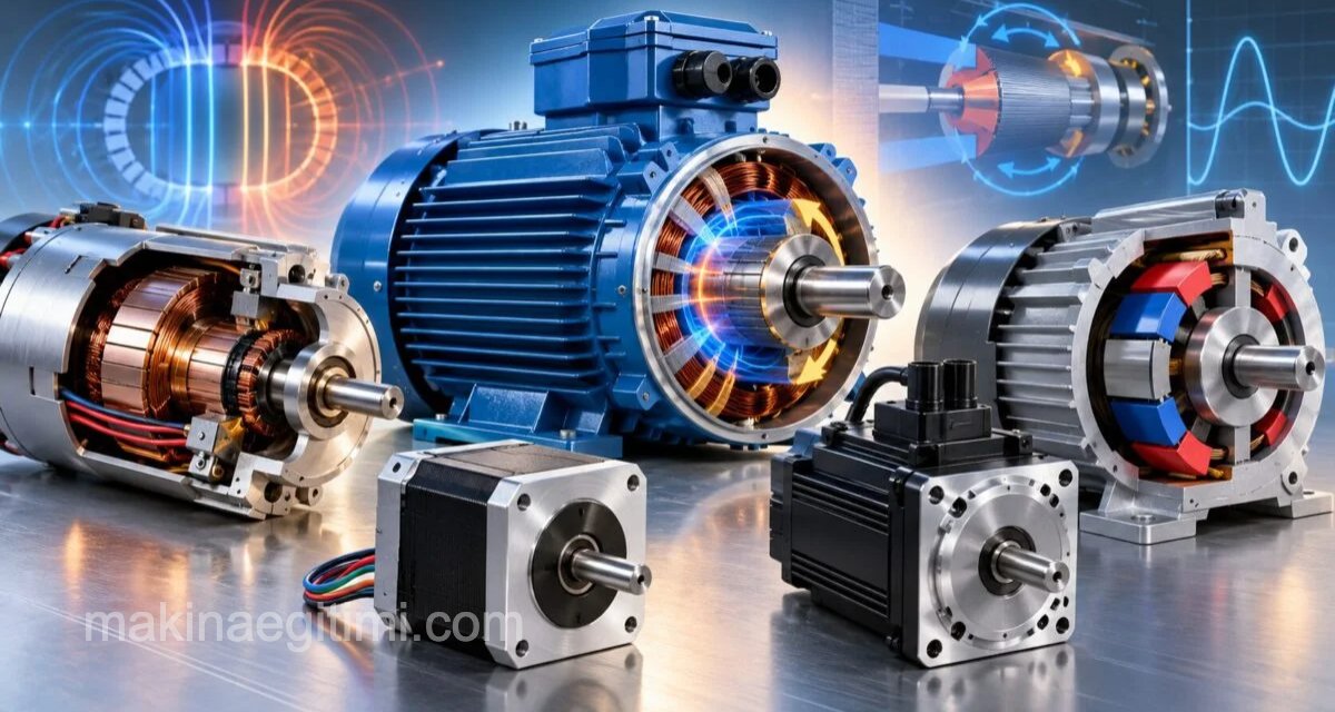 Types of Electric Motors and Their Working Principles Elektrik Motoru Çeşitleri ve Çalışma Prensipleri
