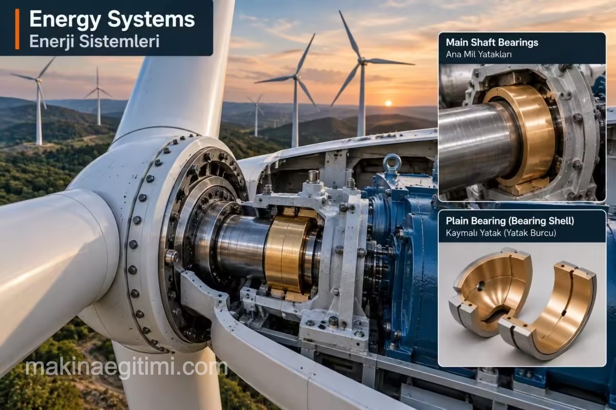 enerji sistemlerinde kaymalı yataklar