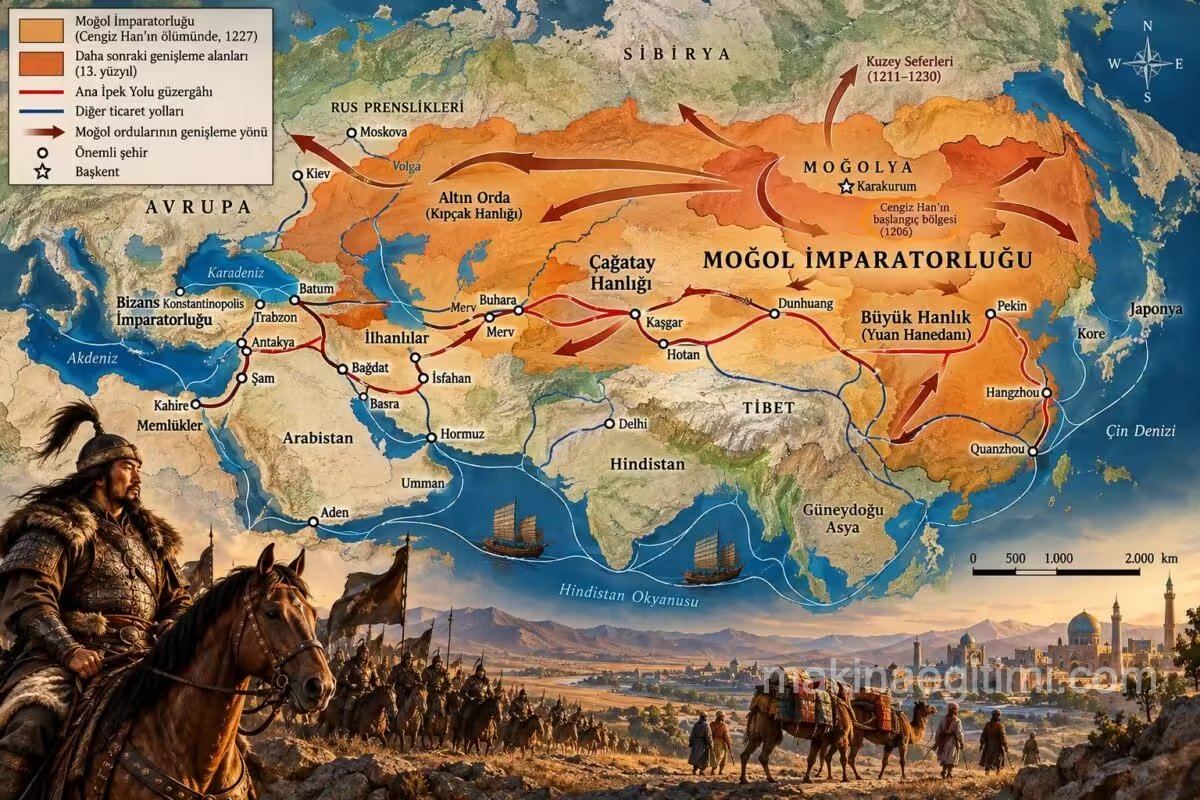 ipek yolu ve moğol imparatorluğunun gelişimi