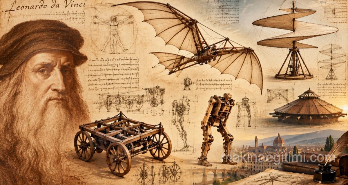 Leonardo da Vinci’s Machines: The Flying, Fighting and Walking Inventions of a Renaissance Genius Leonardo da Vinci’nin Makineleri: Rönesans Dehasının Uçan, Savaşan ve Yürüyen İcatları