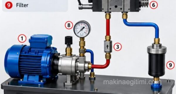 Parts of a Hydraulic Circuit, Illustrated