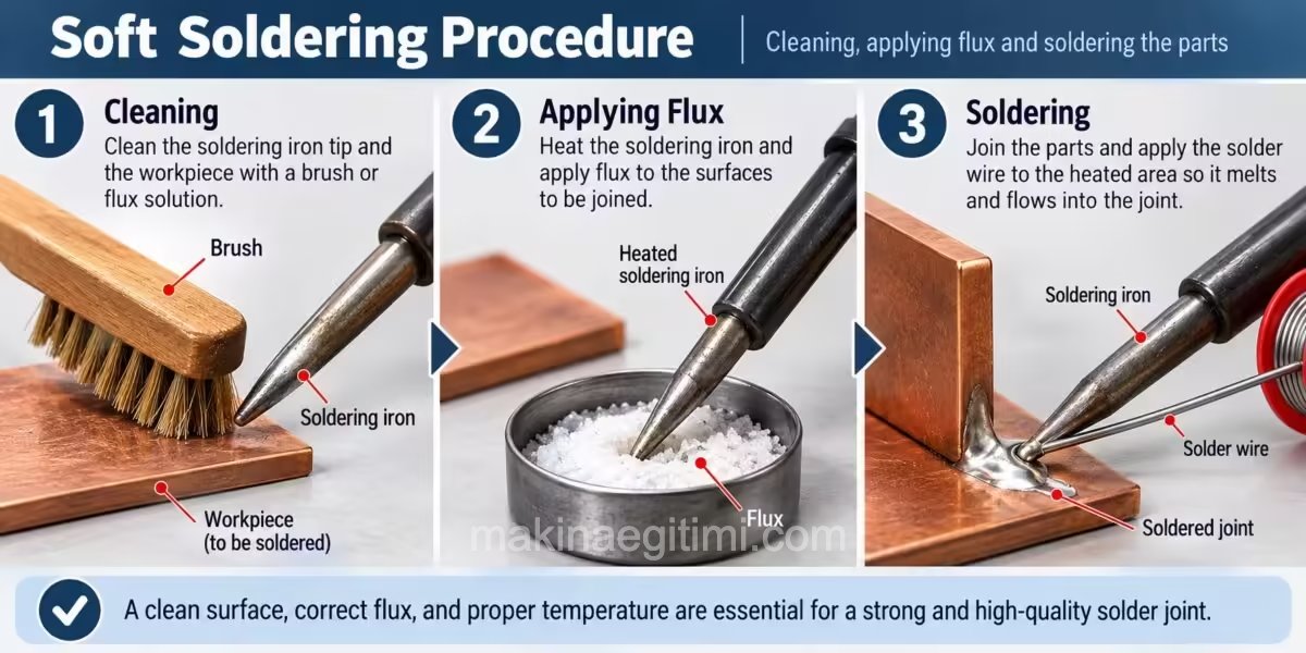 soft soldering procedure
