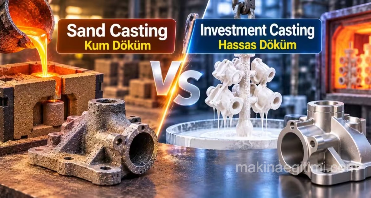 Kum Döküm mü Hassas Döküm mü? Parçanız İçin Hangi Yöntem Doğru?