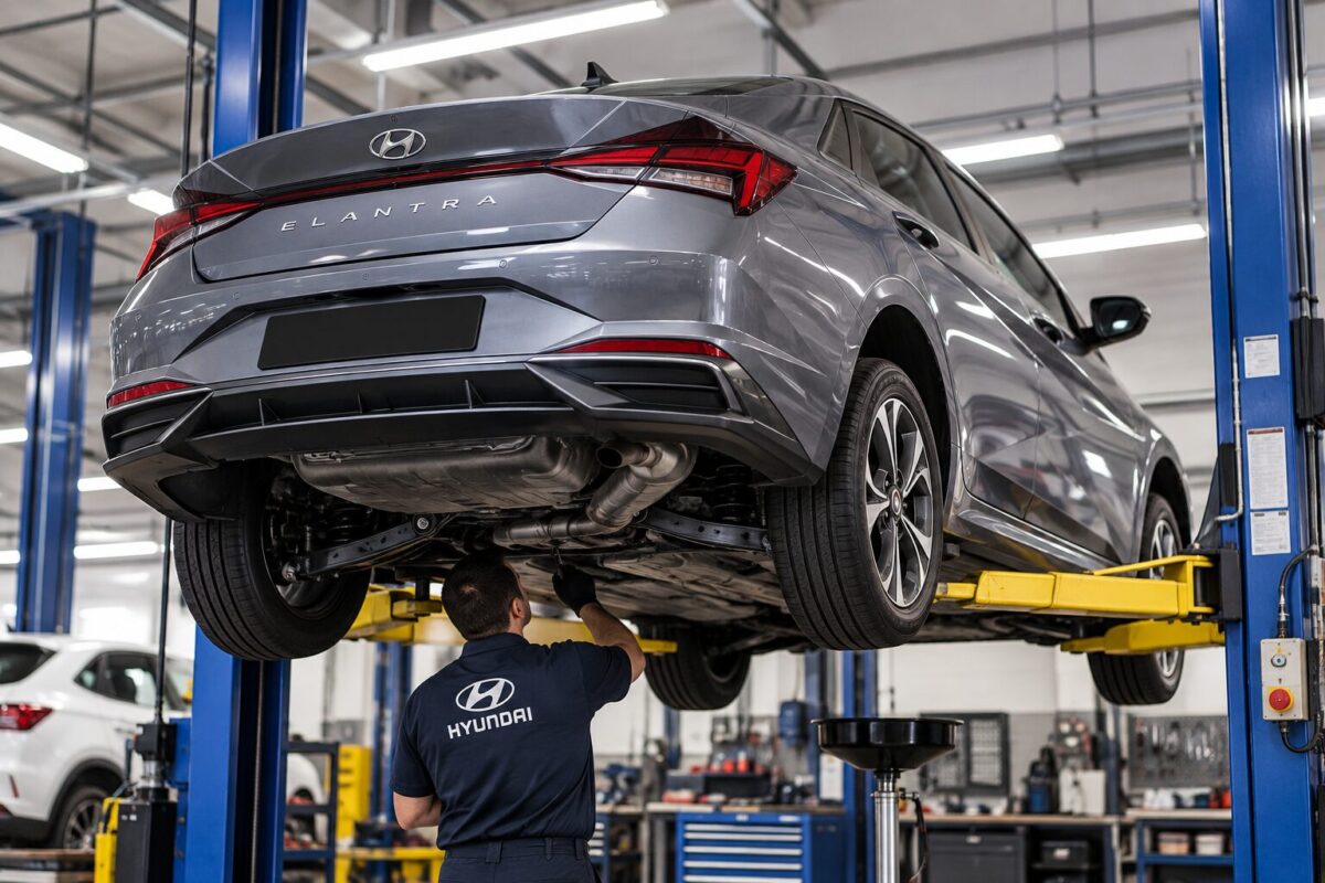 serviste hyundai elantra alt takımı